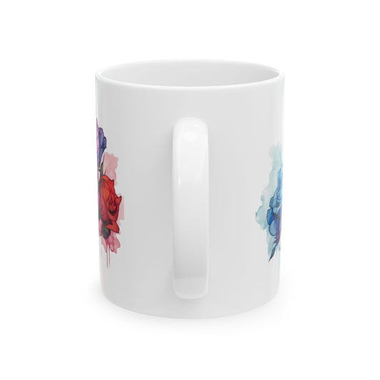 Watercolor Rose Coffee Mug