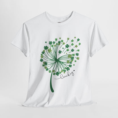 Lucky Clover Unisex Heavy Cotton Tee - St. Patrick’s Day Shirt