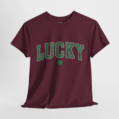 Lucky Unisex Heavy Cotton Tee - St. Patrick's Day Casual Wear