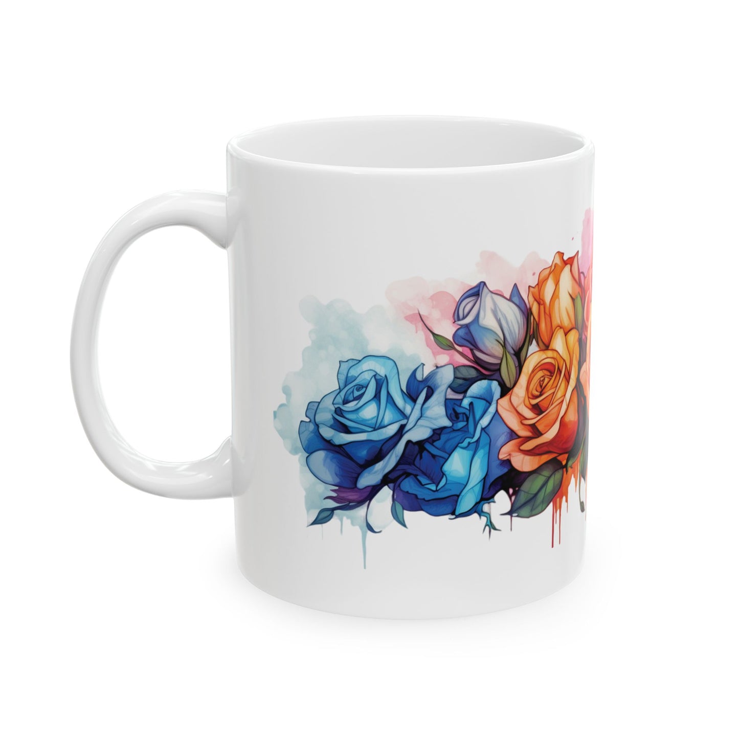 Watercolor Rose Coffee Mug