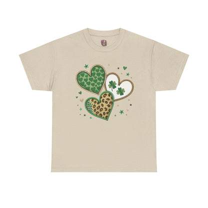 St Patrick's Day Heart Shamrock Tee